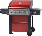 Master Cook Gasbarbecue en Grill - 6 branders - Rood