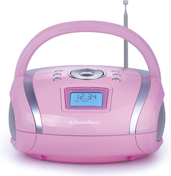 RD-1566 - Draagbare radio (zonder CD-speler) - Roze