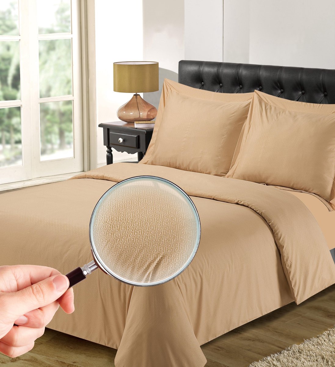 Hotel Home Collection - Dekbedovertrek - Aberdeen - 140x200/220 +1*60x70 cm