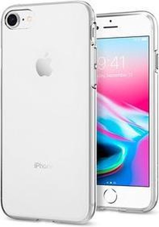 iPhone 7 hoesje siliconen case transparant - iphone 8 hoesje - iphone se 2020 hoesje hoesjes cover hoes case - iphone se 3 (2022) hoesje hoesjes cover hoes - 1x Screenprotector iPhone 7/8/SE 2020/SE 3 (2022) - LuxeRoyal