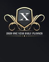 X - 2020 One Year Daily Planner