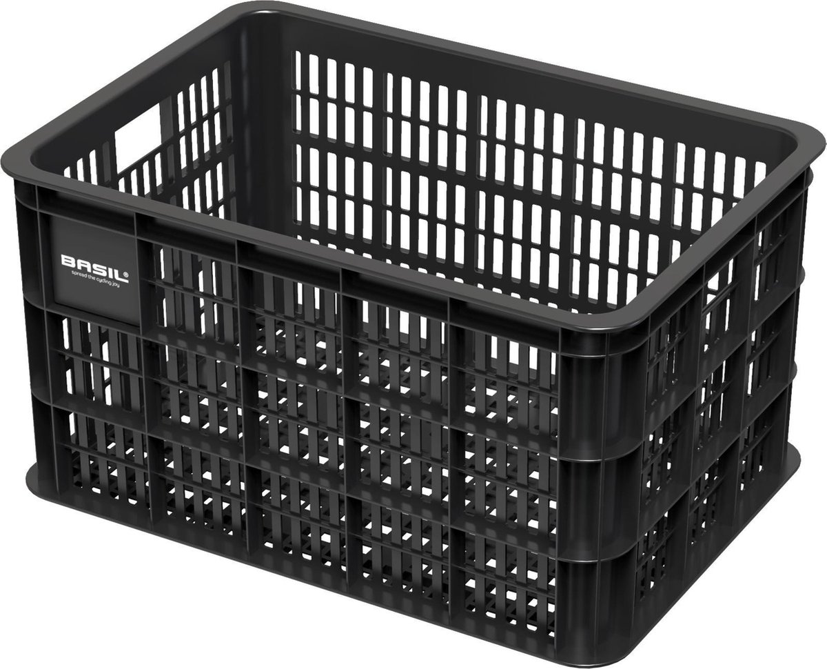 Basil Crate Fietskrat L - Large - Zwart - 50 Liter