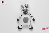 Zebra knuffel met muziek 15 cm
