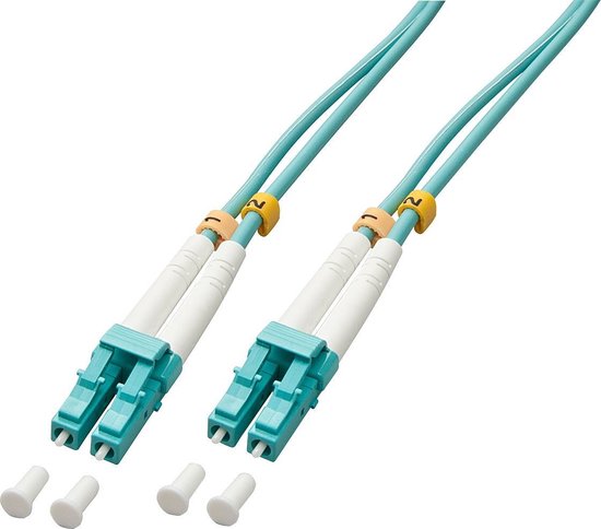 Câble fibre optique monomode 2 m - orange et vert