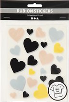 Rub-on Sticker vel 12 2x15 3 cm harten 1doos