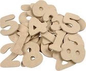 Cijfers, h: 4 cm, dikte 2,5 mm, MDF, 30stuks