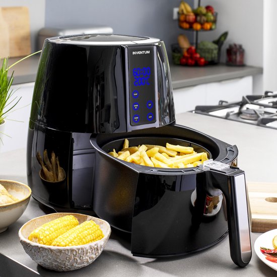 vliegtuigen erectie pakket Inventum GF254HLD - Airfryer - Heteluchtfriteuse - Inhoud 2,5 liter - Zwart  | bol.com