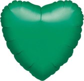 Standaard "Metallic Groen" Folie Ballon Hart, 43cm