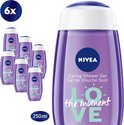 NIVEA SHOWER LOVE The Moment Douchegel 6 x 250ml - Voordeelverpakking
