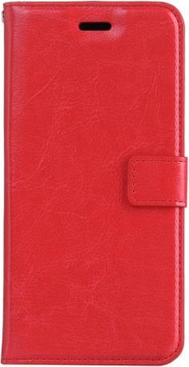 Horizontale hoes leer Galaxy S8 rood