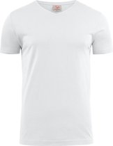 5 pack - Printer Essentials - Heavy T-shirt V-NECK - wit - S