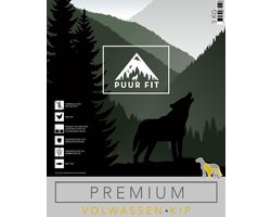 Puur Fit Premium - Hondenvoer - Volwassen Kip - Middel - 12 kilo
