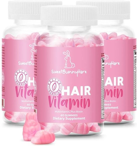 Hair Vitamins SweetBunnyHare Biotine Haar Vitamine 180 Stuks