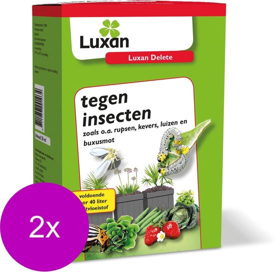 Luxan Delete Concentraat Tegen Luizen - Insectenbestrijding - 2 x 20 ml |  bol.com