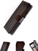 Echt Leder Donkerbruin Wallet Bookcase Pearlycase® Hoesje voor Apple iPhone 6/6s