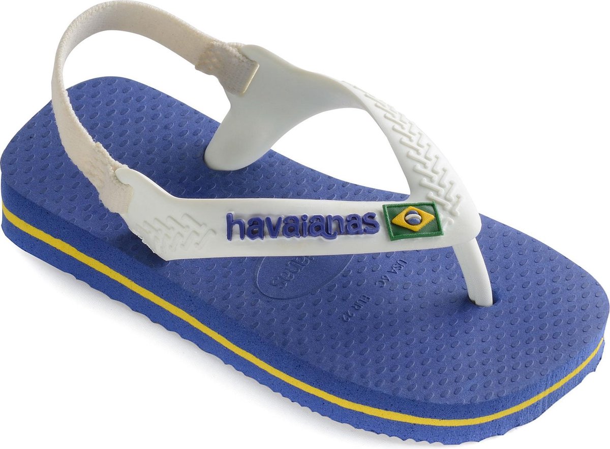 Havaianas Baby Brasil Logo Unisex Slippers Marine Blue