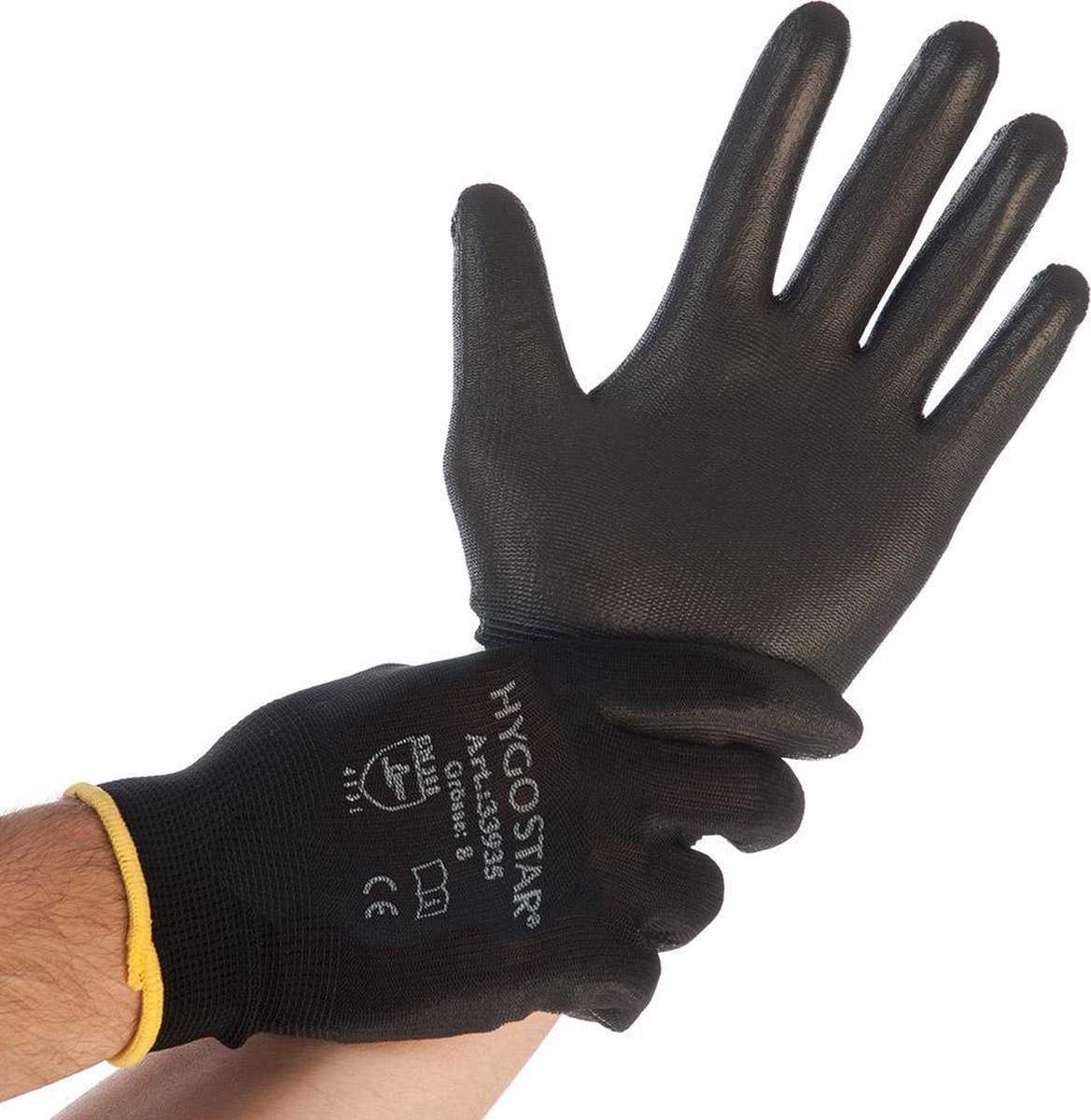 Hygostar werkhandschoen Black Ace maat L/9 per paar