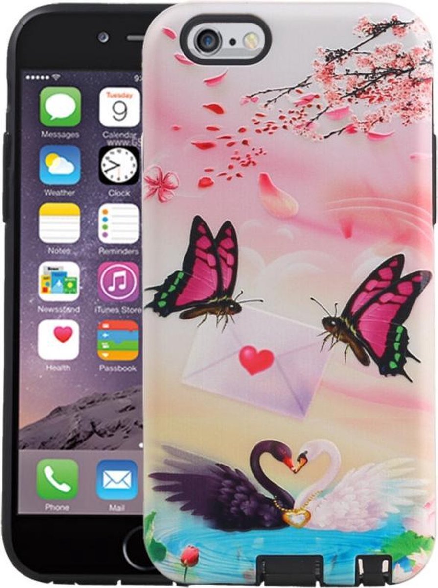 Vlinder Design Hardcase Backcover - Hoesje Geschikt voor iPhone 6