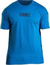 Bodybuilding T-Shirt Mannen Comfort Blauw - Pursue Fitness