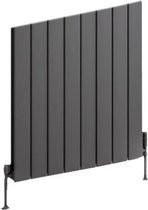 Design radiator horizontaal staal mat antraciet 60x58,8cm 492 watt - Eastbrook Addington type 10