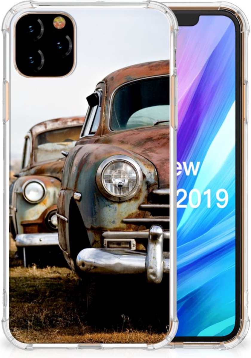 Apple iPhone 11 Pro Max Anti-shock Hoesje met foto Vintage Auto