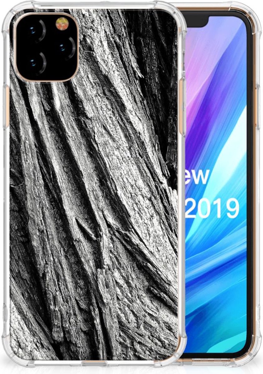 Stevig Telefoonhoesje Apple iPhone 11 Pro Max Boomschors Grijs