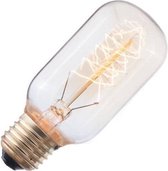 Kooldraadlamp buis goud 40W grote fitting E27 125mm