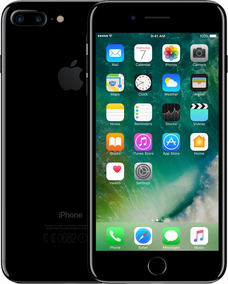 Refurbished iPhone 7 plus 32GB Gitzwart TelesunA-grade
