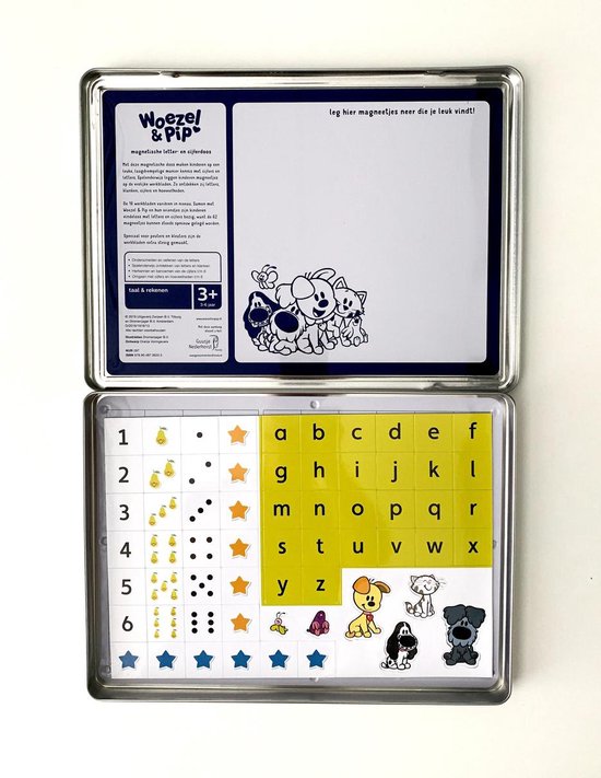 Afbeelding van het spel Woezel & Pip - Woezel & Pip magnetische letter- en cijferdoos