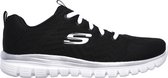 Skechers You Spirit Dames Sneakers - Black/White - Maat 38