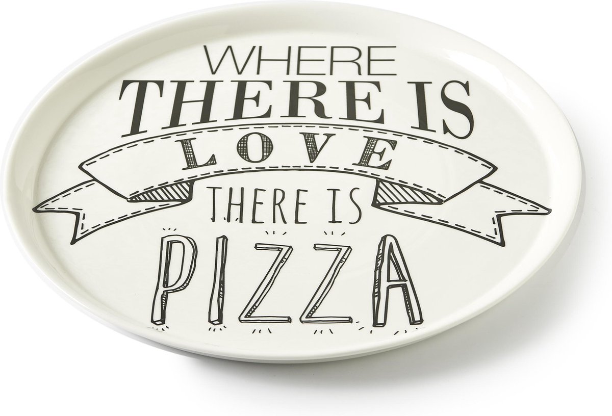 Rivièra Maison Love Pizza Plate - Pizzabord - Ø 30,5 cm | bol.com