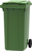 Kunststof Kliko Afval Rolcontainer Mini container - 240 liter - Groen