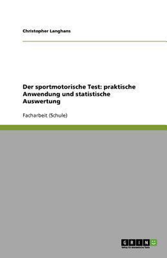 Der sportmotorische Test - cover