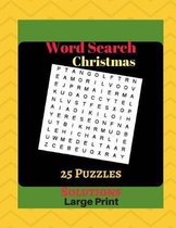 Word Search Christmas 25 Puzzles Solutions Large Print