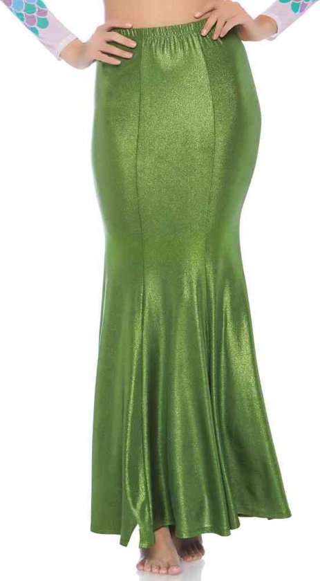 Leg Avenue - Zeemeermin Kostuum - Glimmende Spandex Zeemeermin Rok Groen Alg Plus Size Vrouw - Groen - XL / XXL - Carnavalskleding - Verkleedkleding
