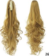 Clip in Paardenstaart Haarextension – Blond – 60 cm – Snel Te Bevestigen - #26