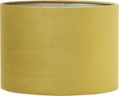Light & Living Lampenkap Cilinder Velours - Dusty Gold - Ø50x38cm