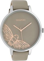 OOZOO Timepieces Taupe/Rosegoudkleurig horloge  (48 mm) - Bruin