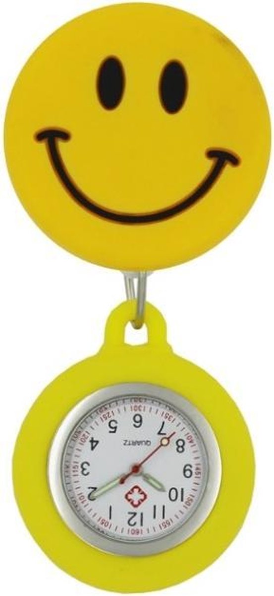 Fako® - Verpleegstershorloge - Zusterhorloge - Verpleegster Horloge - 3D Roller - Emoji Smile