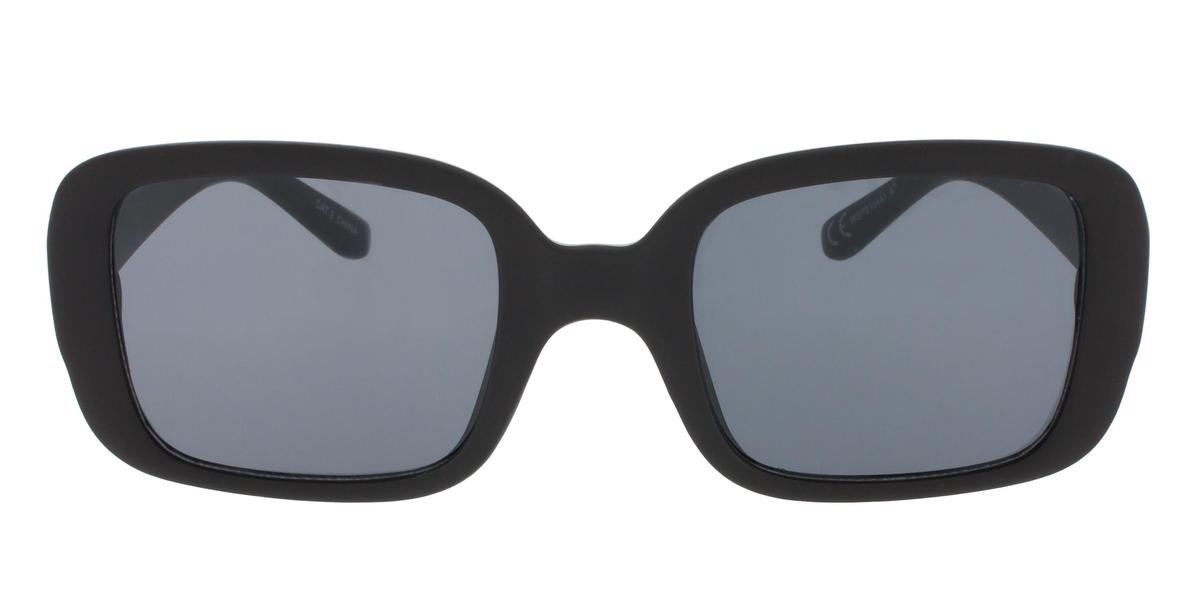 Icon Eyewear Zonnebril DORYS - Mat zwart montuur - Grijze glazen