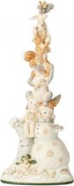 Rise Up This Winter (White Woodland Snowman Stacked with Ani 6004172