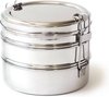 Ronde Lunchbox Bento 3 delig Rvs