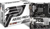 Asrock AB350 Pro4 moederbord Socket AM4 ATX AMD B350