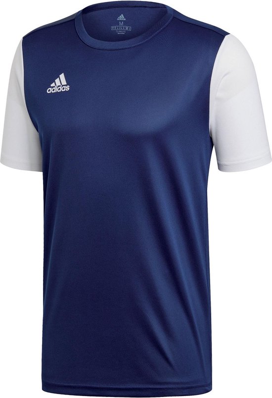 adidas Estro 19 Sportshirt - Maat XL - Mannen - donker blauw/wit | bol