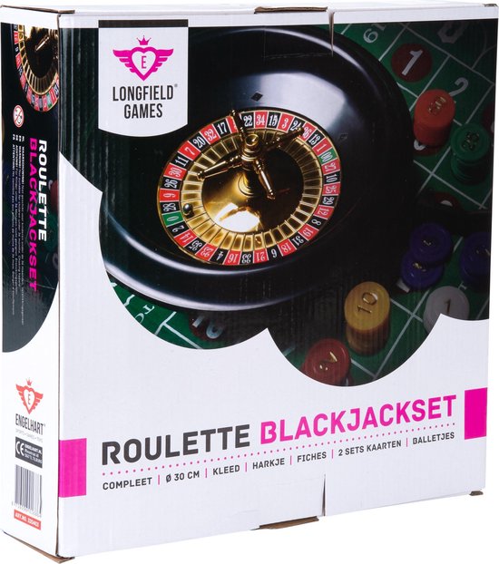 Afbeelding van het spel Roulette & Black Jack set compleet 12'