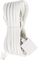 Valueline Telefoon verlengkabel RJ11 - RJ11 / wit - 5 meter