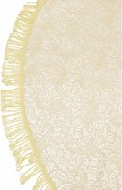 Buiten tafelkleed/tafellaken beige 160 cm rond - Tuintafelkleed tafeldecoratie