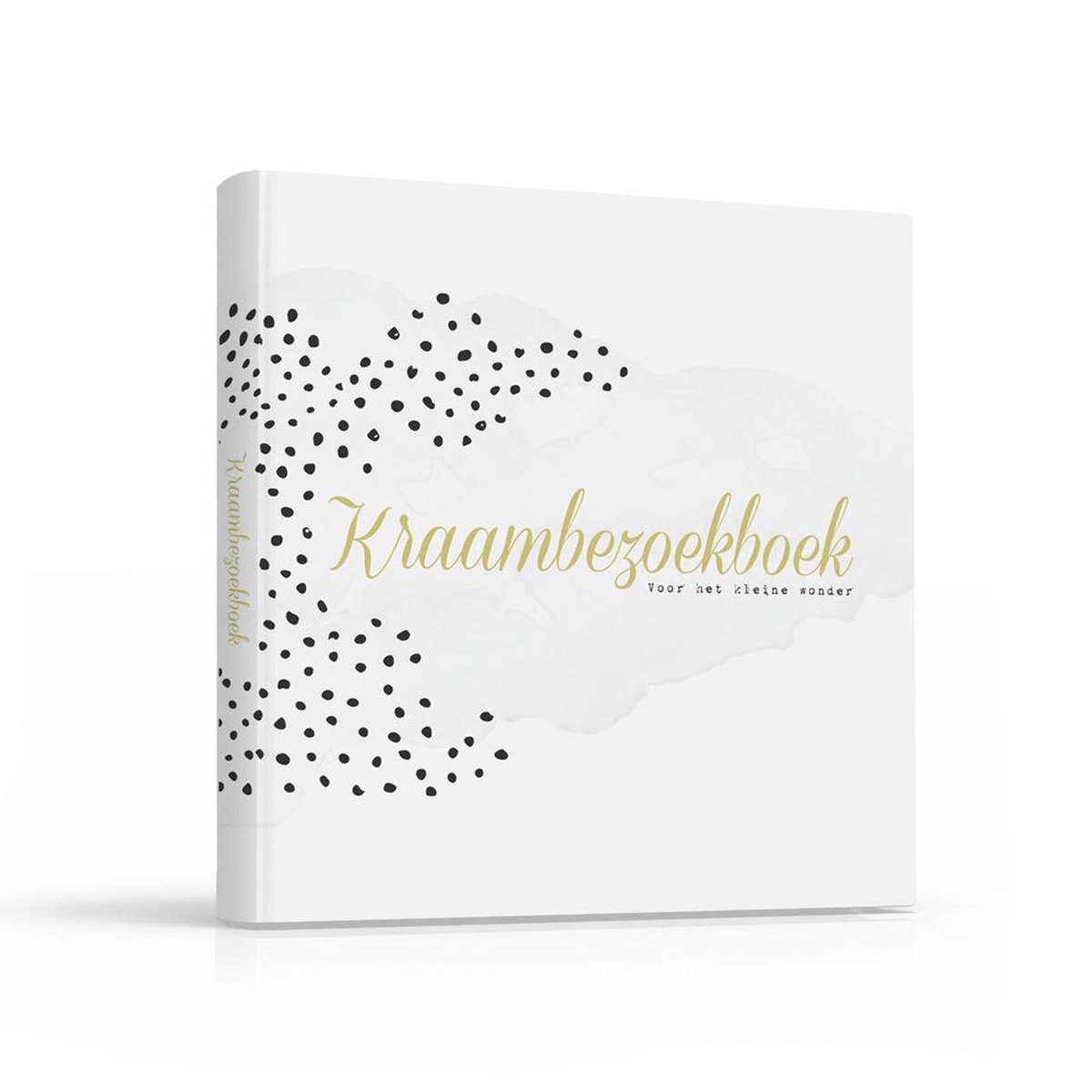 Fabrikten Kraambezoekboek - 21x21cm - Goud/Wit/Zwart