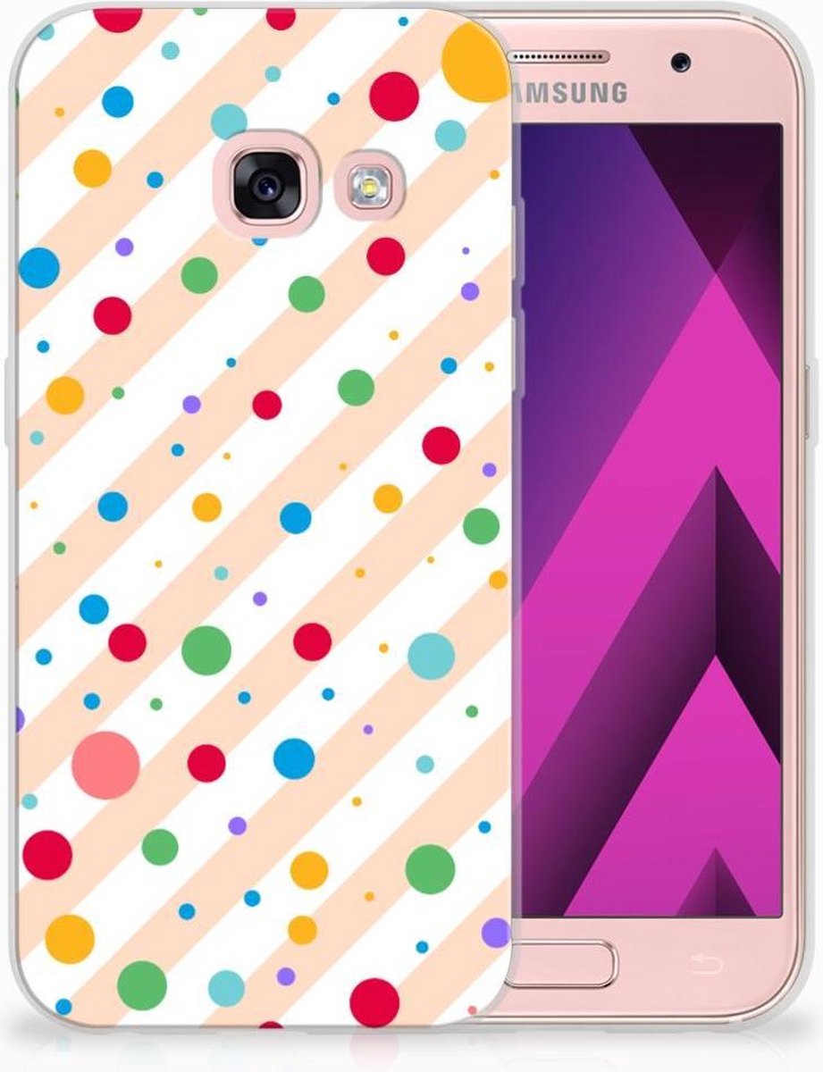 Back Cover voor Samsung Galaxy A3 2017 TPU bumper Dots
