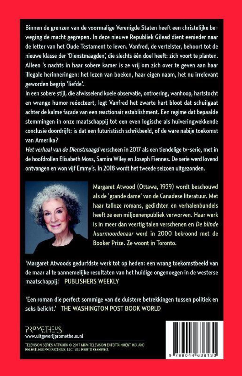 Het Verhaal van de dienstmaagd - back cover